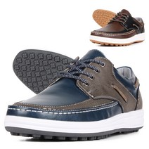 남성 스파이크리스 가죽 수제 골프화 NQ103