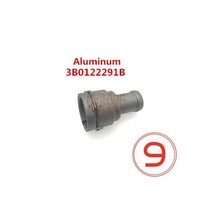 알루미늄 합금 냉각 냉각수 호스 커넥터 슈퍼차저 파이프 골프 MK4 Bettle A3 S3 TT Seat Leon 1.6 1.8T, 6.91
