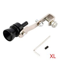 머플러 튜닝 배기 커스텀 유니버설 사운드 시뮬레이터 자동차 터보 사운드 휘슬 lxl, 블랙 xl