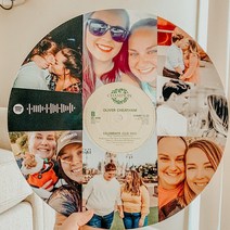 북스캔 빈티지 비닐 레코드 디스크 벽 장식 된 및 스캔 Spotify 음악 코드 홈 쥬얼리, [01] 7 photo and code, [01] 30cm