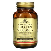 솔가 비오틴 칼슘 인 셀룰로스 이산화규소 5000 mcg 50 식물성 캡슐