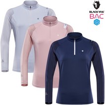 블랙야크 23SS 여성용 하절기 긴팔 하프집업 티셔츠 M테르제아이스집업티-2-CJBON, VN(네이비), 85