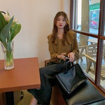 프릴셔츠 프렌치 클래식 와이셔츠 여성 디자인감각 보이핏 볼륨 러블리 시크 상의 슬림핏 봄가을 3839629697
