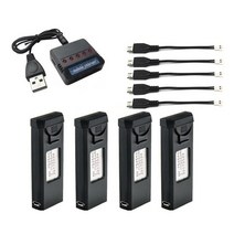 VISUO XS809 XS809S XS809HW XS809W 3.7V 900mAh Lipo 배터리 RC Quadcopter 예비 부품 액세서리 Drones 용 새 충전기 세트, [08] 주황색