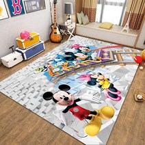 아기 체육관 신생아 유아 놀이 놀이방 매트 베이비 장난감 Disney Minnie Mickey Baby Play Mat Crawling Children Room Decor Rug, [04] 3
