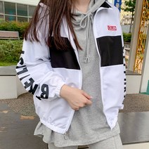 티데일리 남녀공용 레드씨 바람막이 점퍼 오버핏 집업 윈드브레이커 자켓