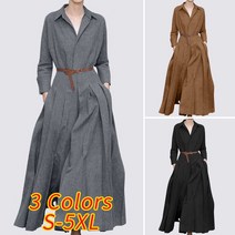 마카다 마카판다 라운드 크로스오버 루즈핏 보헤미안 롱원피스 1254