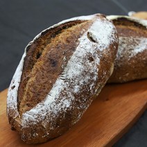국산 통밀 100% 귀리 무설탕 무버터 비건 깜빠뉴 통밀건강빵 울아빠빵 360g, 언니빵(2개), 커팅하지 마세요