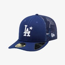 뉴에라 MLB 올스타게임 패치 LA 다저스 로우프로파일 메시 사이즈캡 다크로얄