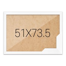 퍼즐액자 51x73.5 고급형 슬림 우드 화이트, 단품