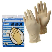 동광상사 깔깔이 미용장갑 대형 L 50켤레, 베이지
