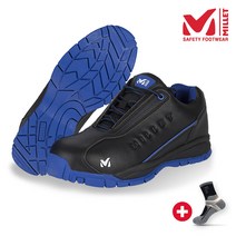 밀레 안전화 M-002 4인치 끈 정리 발편한 경량 안전화 + V존 양말