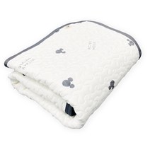 모리피로 (MORIPiLO) 이블 러그 미키 마우스 베이지 100cm x 195cm 디즈니 공식 캐릭터 상품 미츠마루 미키 악센트 러그 퀼팅 피치 스킨 한국 인테리어