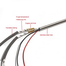 2개/몫 카트리지 히터 304SS 8x14 0/145/150/155/160mm 가열 요소 AC220V/110V/380V 350W-400W K 열전쌍, 03 380V_02 360W 8x145mm
