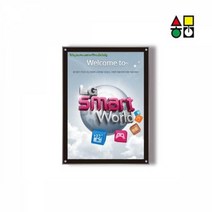 삼화 보급형 자석부착식 A2용 액자 MMF-07 광고판 안내판 메뉴판 표지판 인테리어액자, 액자형태_흑색펄/세로형/양면테이프