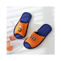 오픈 자수 실내화 캐츠앤피쉬 오렌지&블루(S L), L