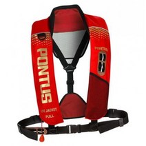 [스쿨데이24] 폰터스 돌핀 자동팽창식 구명조끼 레드 당일발송 낚시레저 라이프자켓 바다낚시조끼 선상구명조끼