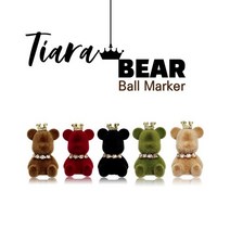 제이엠버튼 티아라 베어 곰돌이 볼마커 자석클립세트, 버건디+자석클립+포장케이스