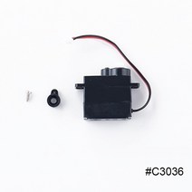 FMS 1:24 FCX24 K5 블레이저 RC 트럭 부품 타이어 충격 흡수 장치 전면 또는 후면 범퍼 창문 루프탑 랙, 2.C3036, 1개