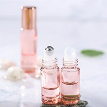 로즈골드 롤온 향수 공병 미니 롤러볼 아로마 용기 5ml, 투명, 1개