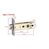 지문인식도어락 디지털 지문인식 전자 도어락 60mm 70mm 도어 잠금 바디 래치 Deadbolt 나무 철, Type A