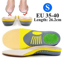 깔창핫팩 발바닥 신발용 정형 안창 아치 지원 패드 남성 여성 스포츠 피트 신발 용 케어 Orthotic Breathab, 01 S EU 3540