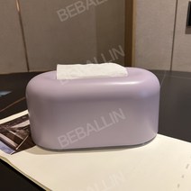 북유럽 마카롱 티슈 상자 냅킨 휴지 케이스, 1, 보라