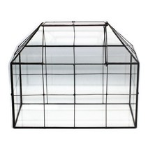 정원 미니 비닐하우스 상자 유리 온실 다육이 녹색 식물 투명 조경 하우스 diy, 3.길이40x28x33cm