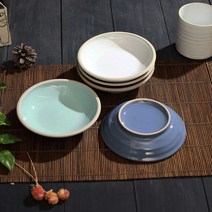 소야 아름 신원쿠프 그릇 2호 신혼그릇세트 식당그릇 도자기접시 면기 파스타볼 예쁜그릇 원형접시 도자, 코발트블루