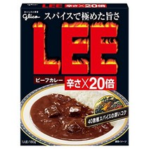 에자키 글리코 쇠고기 카레 lee 매운맛×20배 180g×10개, 신지 증강 소스 포함, 10개, 180g