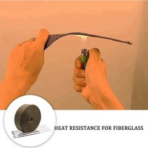 가변 배기 튜닝 머플러팁 바이크 오토바이 액세서리 머플러 열 밴드 범용 5cm 5M 10M 15M 유리 섬유 스테인레스 모토 크로스 랩, 5x10m Yellow