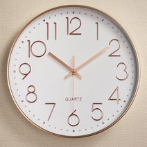 무소음 심플 벽시계 인테리어 거실 벽걸이 모던빈티지, 무소음심플벽시계-블랙실버