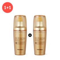 토니모리 TONYMOLY 인텐스케어 골드 24K 스네일 세럼 35ml 1+1 피부생기와 탄력 순금 첨가된 발효달팽이 앰플, 1개
