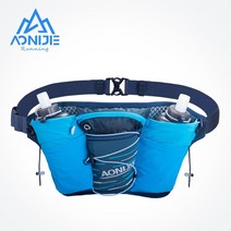 런닝 백 휴대폰 허리 조끼 aonijie w8104 야외 스포츠 경량 가방 벨트 수화 fanny pack 더블 물 탱크 조깅 피트니스, 블랙 2병
