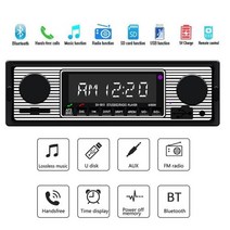 카오디오 블루투스카오디오 카플레이어 자동차오디오 블루투스 자동차 MP3 플레이어 차량용 라디오 무선 멀티미디어 AUX USB FM 12V 클래식 스테레오 오디오 전기