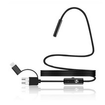 배관내시경 7mm 마이크로 내시경 USB 유연한 자동차 파이프 검사 Borescope 카메라 6 LED 조명 지원 Type-C, 05 5m_01 7.0mm Soft Cable