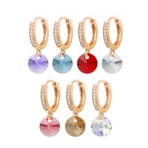 골드원터치귀걸이스와르큐빅 PR3+Y3T 14K B42098D