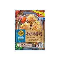 오뚜기 혼밥 아이간식 오즈키친 게살크래미주먹밥 500G 엄마손맛 자취템 소풍 피크닉 한끼식사 바쁜아침식사, 30개
