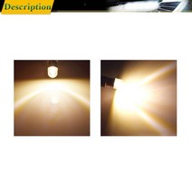 헤드라이트 LED 램프 전구 6V 12V 자동차 인테리어 돔 트렁크 라이트 자동 오토바이 사이드 파커 따뜻한/화이트 BA9S T4W BAX9S H6W BAY9S H21W 4 개, Warm White_BAY9S 12V DC