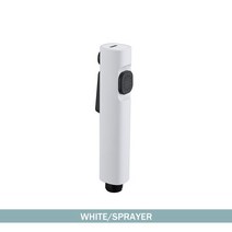 월풀욕조 스파 히노끼 핸드헬드 화장실 비데 스프레이어 세트 벽 브래킷 2 기능 핸드 스프링클러 욕실 샤워 헤드 자동 청소, White Sprayer Only