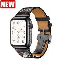 Apple Watch 밴드 시리즈 8 7 6 5 4 3 2 se용 정품 가죽 팔찌 Apple Watch 45mm 41mm 44mm 40mm 42mm 38mm 스트랩 iWatch