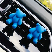 차 향기 클레인 블루 자동차 에어컨 송풍구 장식 차 안 차 장식 대전녀, 1 건, 8_클레인 블루 키다리곰 한 쌍.