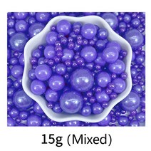 15gEdible 보라색 구슬 진주 설탕 공 퐁당 DIY 케이크 베이킹 스프링클 사탕 웨딩 장식, [06] Mix