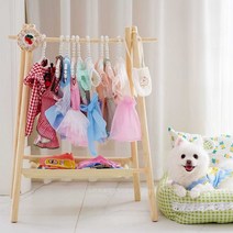 강아지옷장 고양이 애견 옷장 애견패션, 직선형 원목 수납장