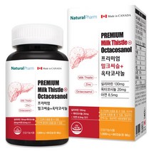 네추럴팜 프리미엄 밀크씨슬 옥타코사놀 아연 1000mg 60캡슐, 밀크씨슬 옥타코사놀 아연 1000mg  60캡슐