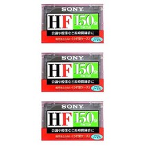 SONY 오디오 카세트 테이프 HF150분 노멀 포지션 3권 팩 3c-150HFA