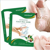 HODAF 라벤더 풋 필 마스크 2팩 필링 풋 마스크 - 아기의 부드러운 발을 위해 발 뒤꿈치 복구 및 건조한 죽은 피부 제거 - 건조하고 갈라진 발을 위한 각질 제거 풋 필 마스, 2개