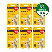 유한양행 [본사직영] 해피홈 메디큐어 멸균밴드 패턴(표준형) 40매입, 6개
