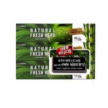 LG생활건강 내추럴후레쉬허브 죽염치약 3P 알파치약 치약, LG생건 내추럴프레쉬허브 죽염치약160그램X3P