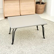 예쁜상 프레임 접이식 테이블 1호 S/L 380 x 510 mm, 샌드그레이 1호 S/L